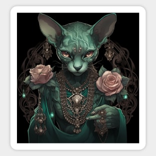 Emerald Sphynx Sticker